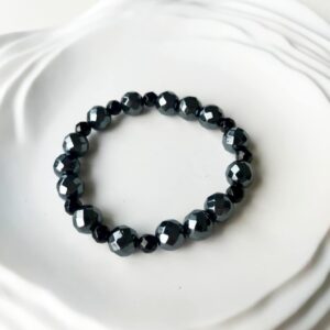 Bransoletka Hematyt Grafitowy i Onyx